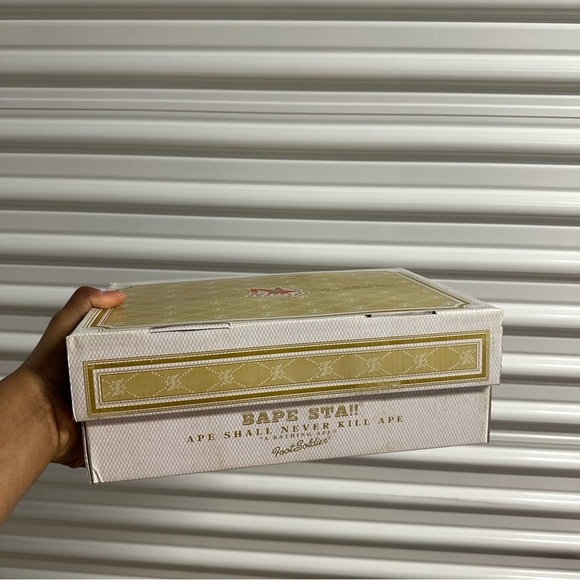 Vintage y2k bape roadsta sneakers shoe green white blue yellow mens 9 NEW - Picture 9 of 12